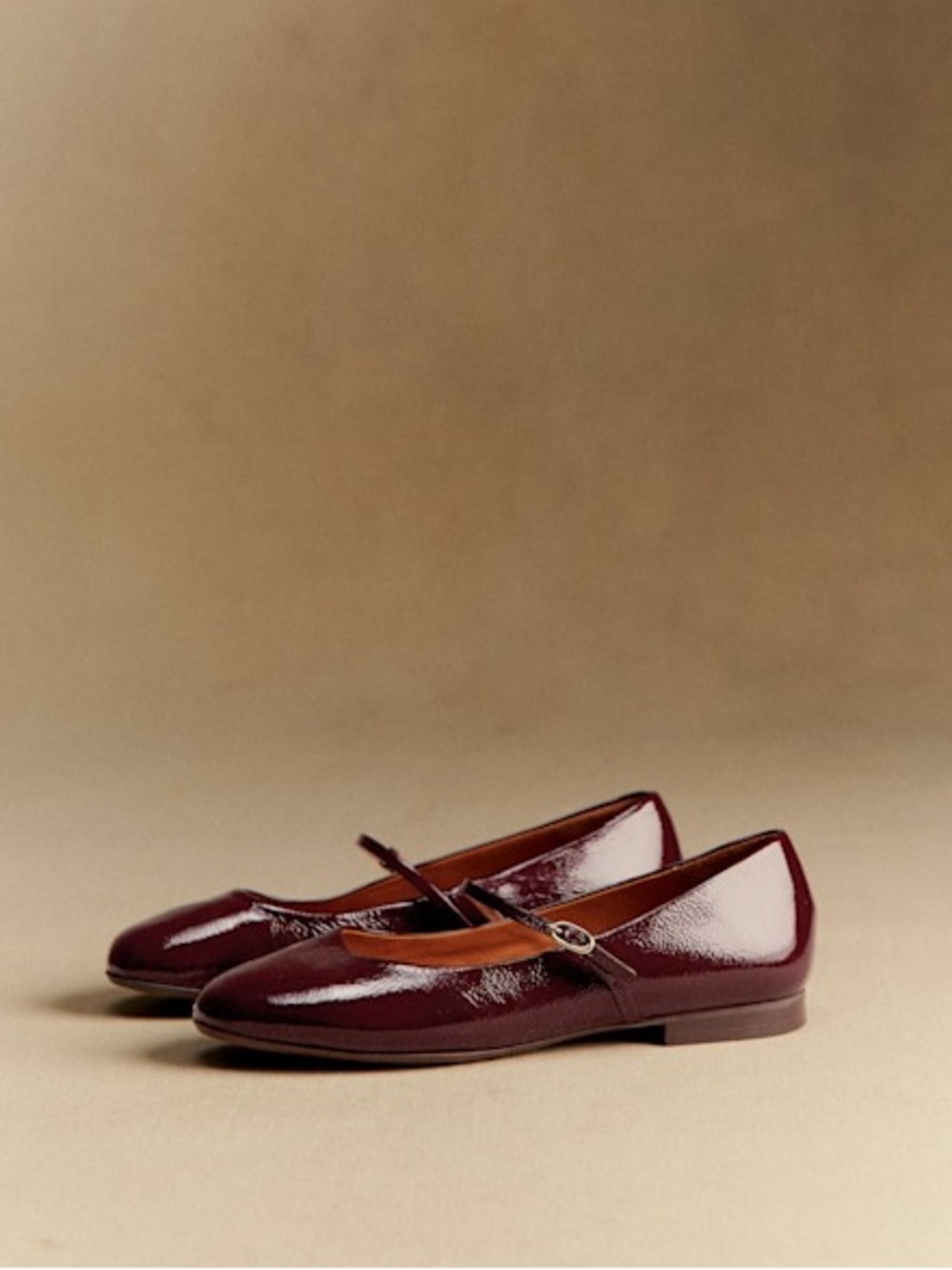 Sézane MÉLINE Low Ballerinas in Patent Purple FR 40 / US 9 - Picture 2 of 11